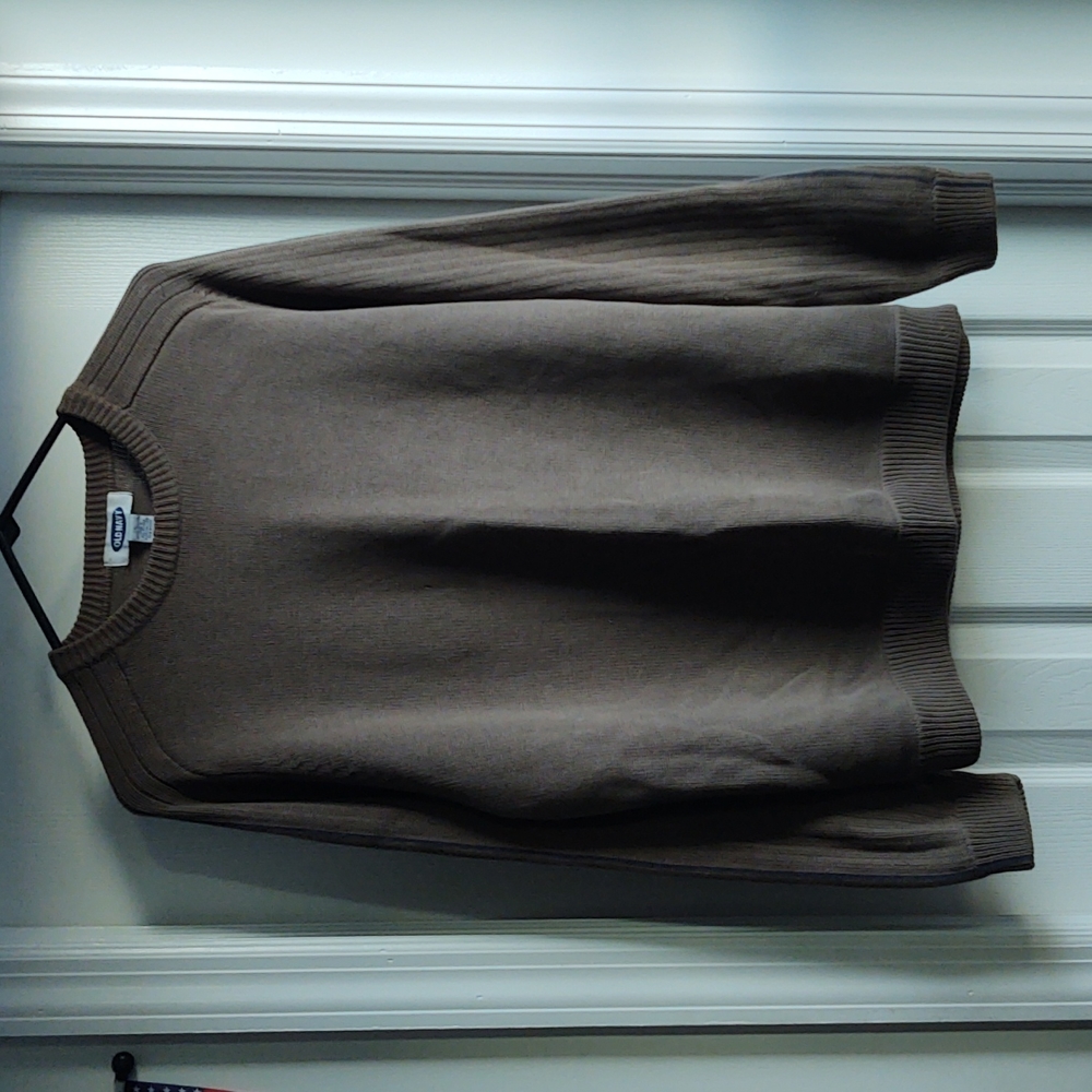 1999 Old Navy Olive Green Military like Warm Sweater Excellent Condition